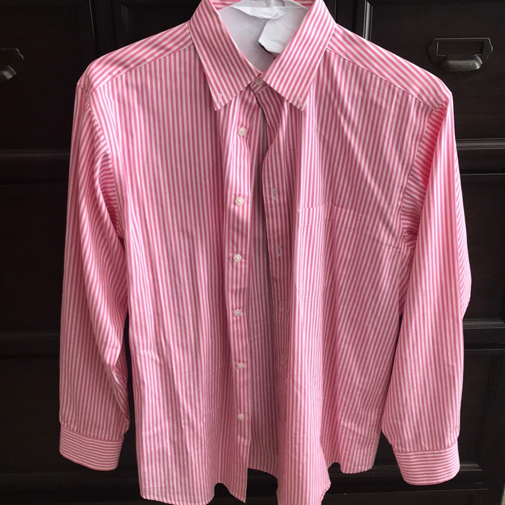 Roundtree & Yorke Pink Button Down
